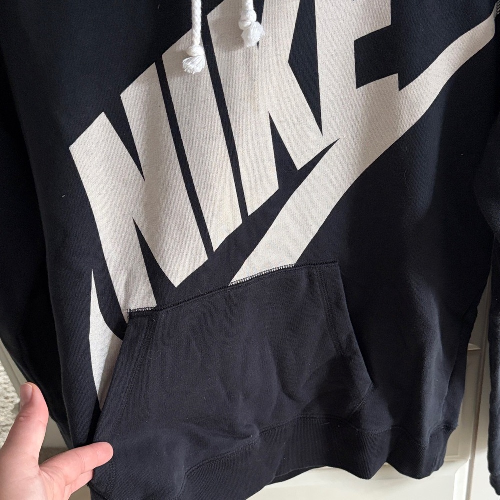 Nike Women's Black and Beige Logo Sweatshirt - Picture 4 of 5